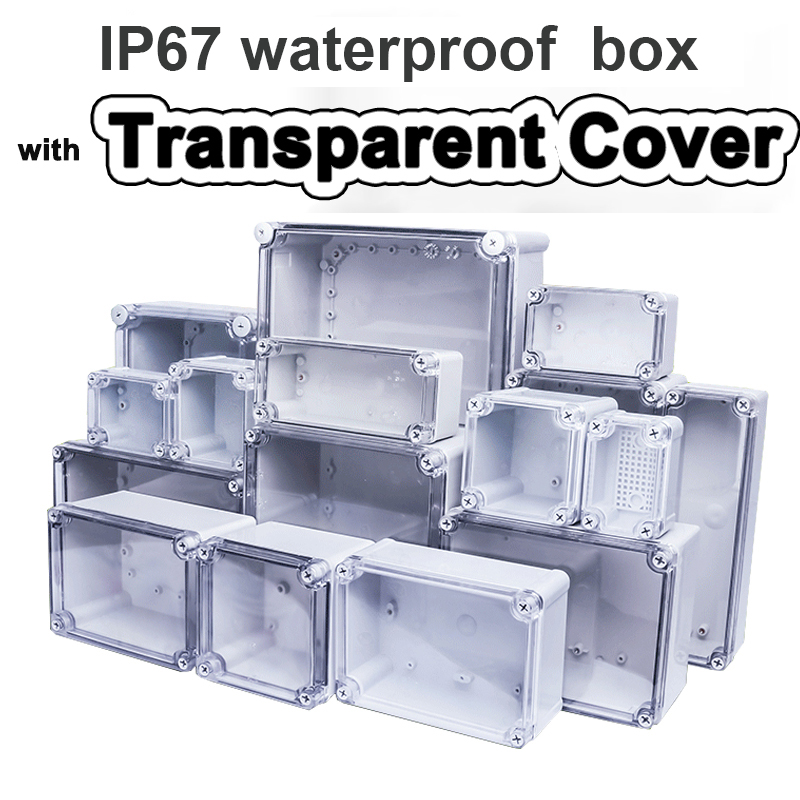 Outdoor Furniture Outlet - Transparente wasserdichte F-Typ-Box. Überwachungskasten für den