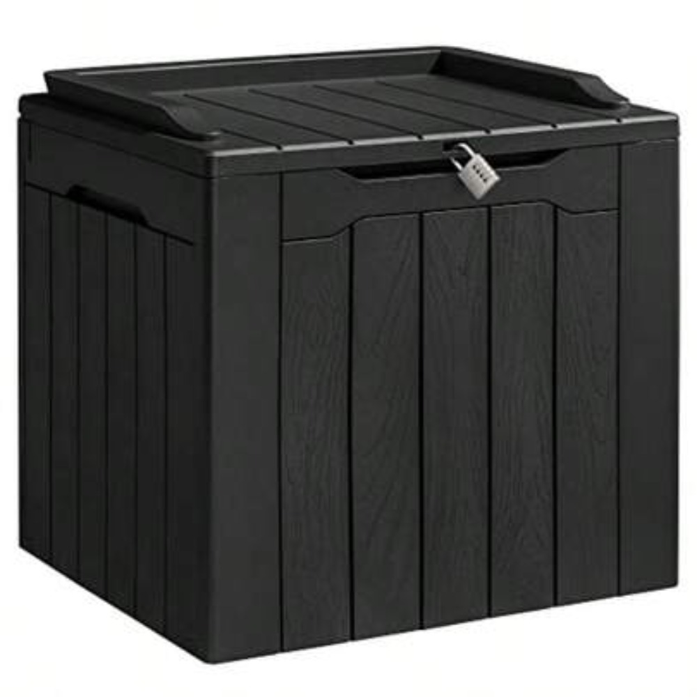 Outdoor Furniture Cushion - 31-Gallonen-Harz-Aufbewahrungsbox, wasserdicht, für den Außenbereich, abschließbar,