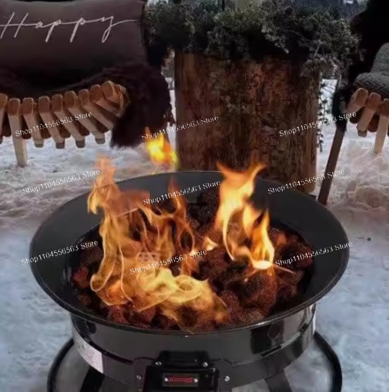 Outdoor Furniture Fire Pit - Tragbare Propan-Feuerstelle 58.000 BTU Outdoor-Gasfeuerschale mit