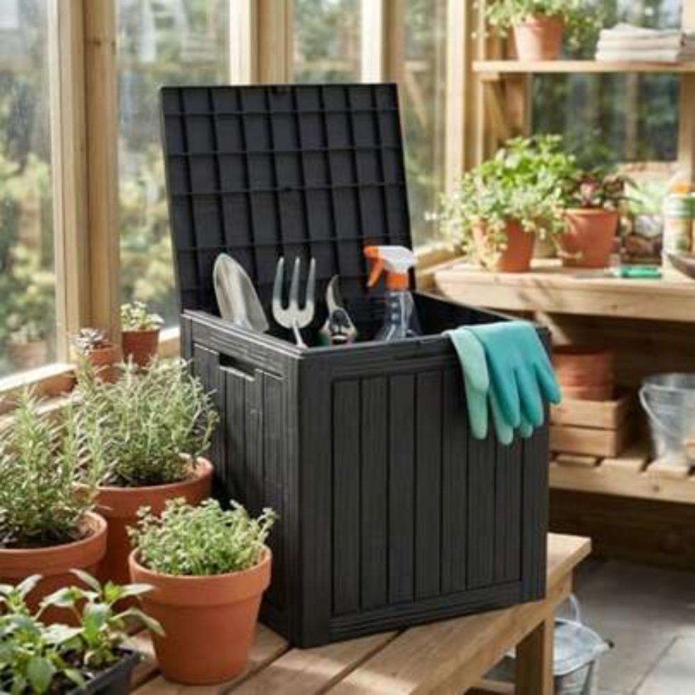 Outdoor Furniture Bench - Wasserdichte Outdoor-Aufbewahrungsbox aus Kunstharz mit verschließbarem