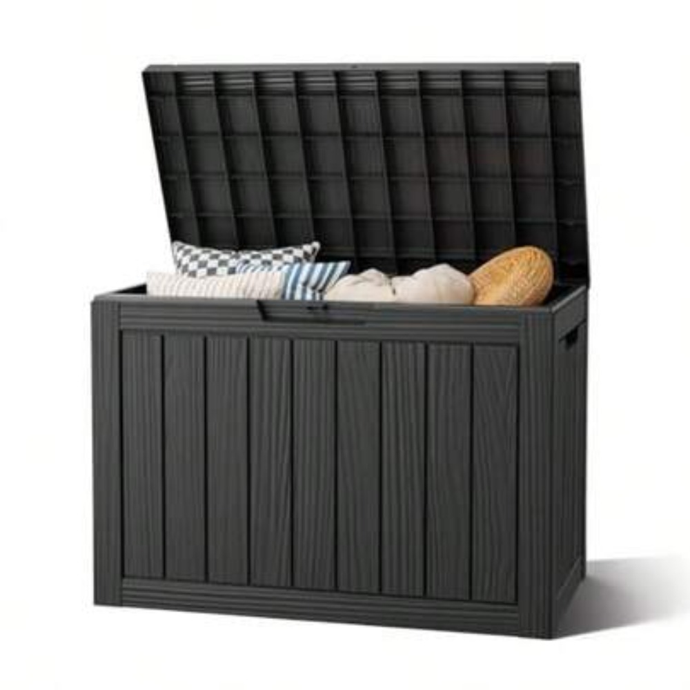 Outdoor Furniture Cushion - 50-Gallonen-Aufbewahrungsbox für den Außenbereich, wasserdichte Kunststoff-Deckbox