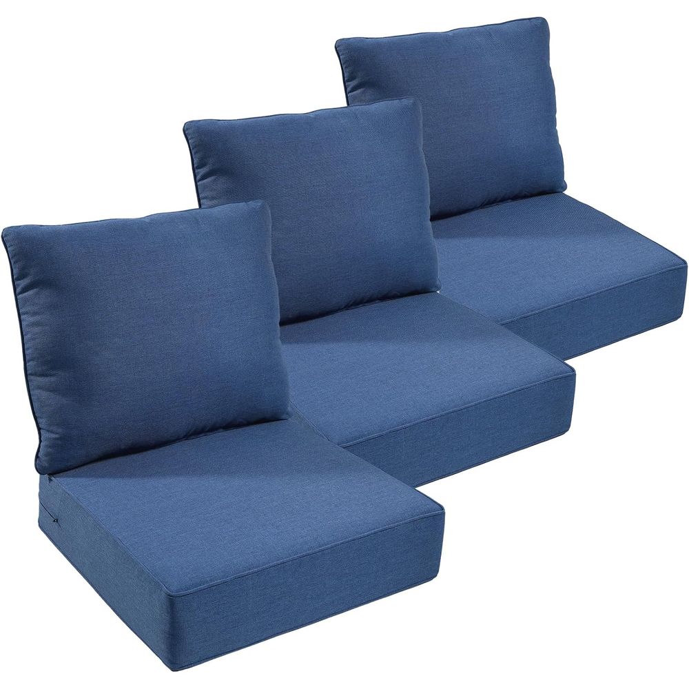 Outdoor Furniture Cushion - Outdoor-Möbelkissen, 6 Zoll dicke Sitzkissen, wasserdicht,