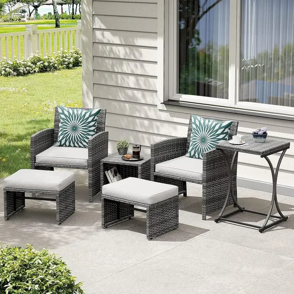 6-teiliges Outdoor-Gartenmöbel – Outdoor Furniture Grey Bewertung und Preis
