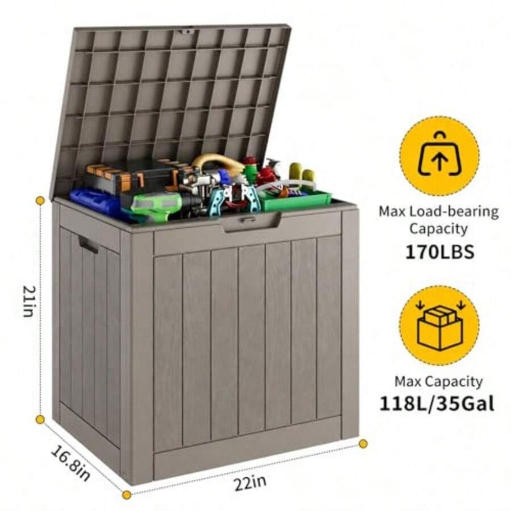35-Gallonen-Aufbewahrungsbox f – Outdoor Furniture Cushion Bewertung und Preis