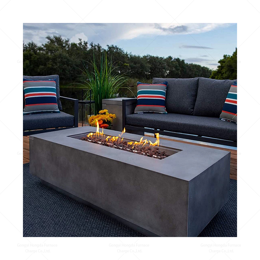 Moderner Corten-Stahl-Gasfeuer – Outdoor Furniture Fire Pit Bewertung und Preis