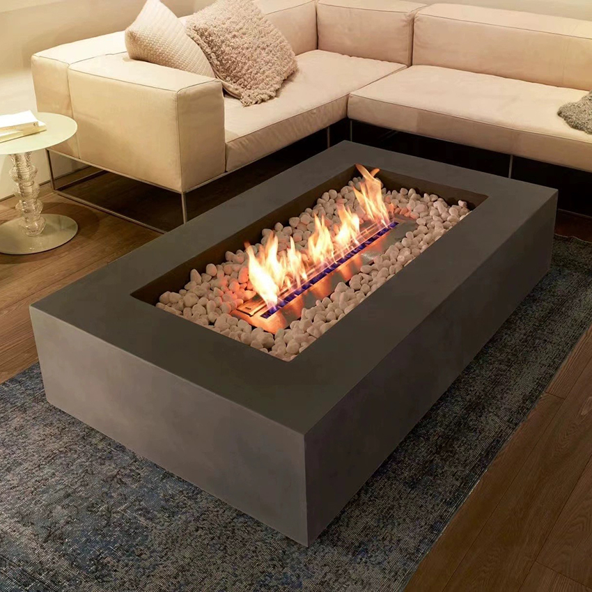 Moderner Corten-Stahl-Gasfeuer – Outdoor Furniture Fire Pit Bewertung und Preis