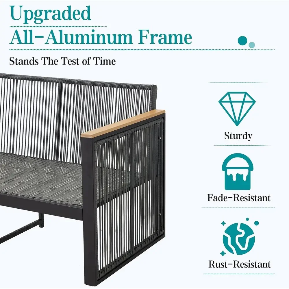 6-teiliges graues Gartenmöbel- – Outdoor Furniture Grey Bewertung und Preis