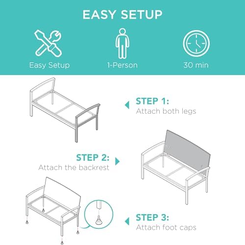 Gartenbank für 2 Personen aus  – Outdoor Furniture Bench Bewertung und Preis