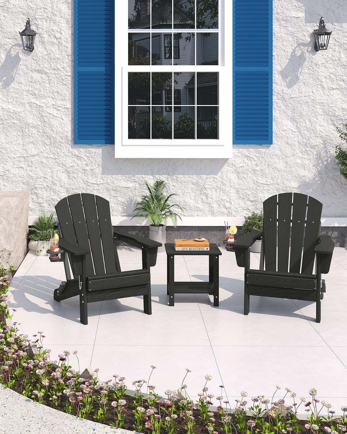 Klappbarer Adirondack-Stuhl au – Outdoor Furniture Fire Pit Bewertung und Preis