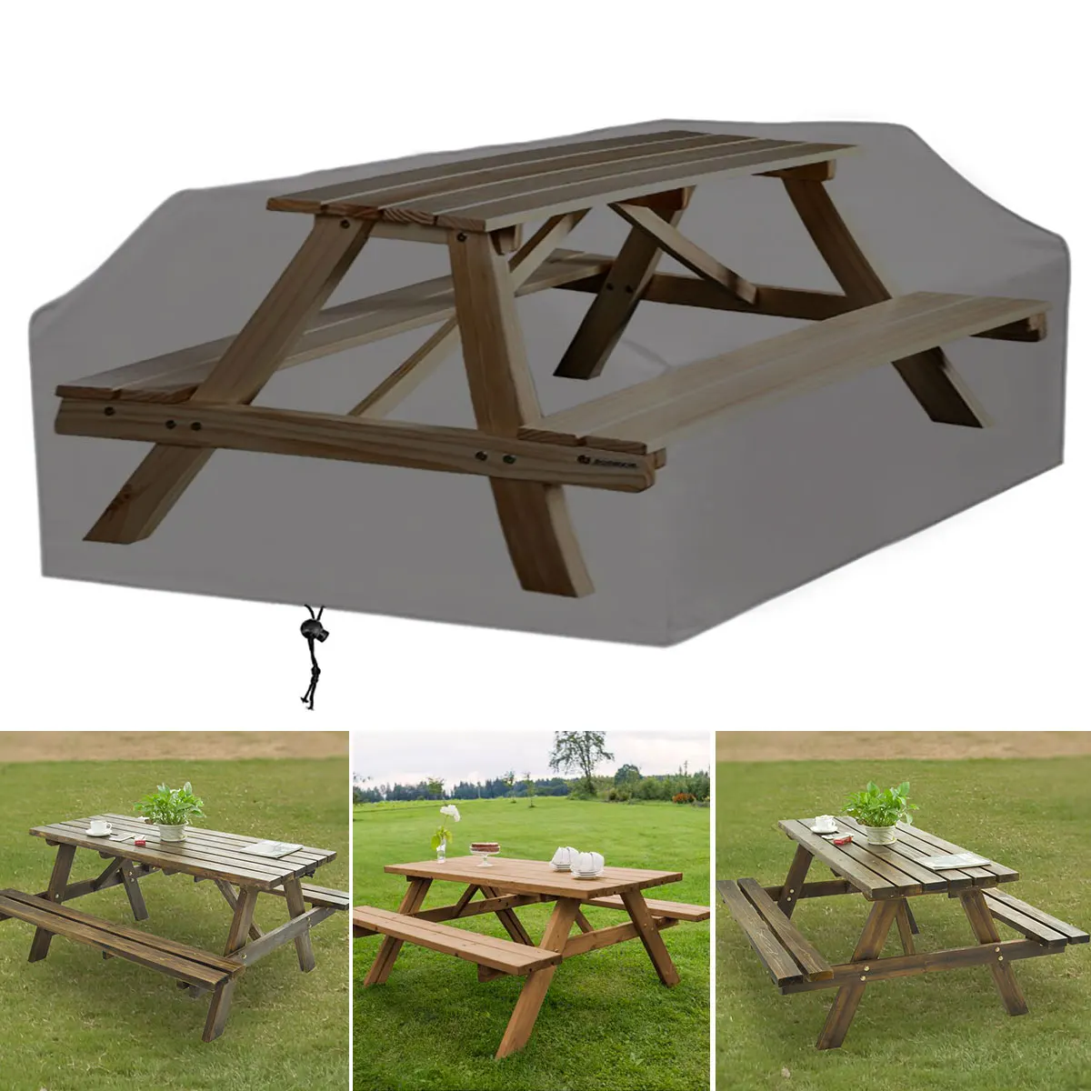 210d für 6/8 Sitzer Picknick t – Outdoor Furniture Grey Bewertung und Preis