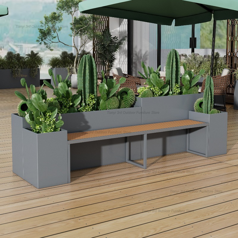 Nordische Edelstahl-Pflanzbank – Outdoor Furniture Bench Bewertung und Preis