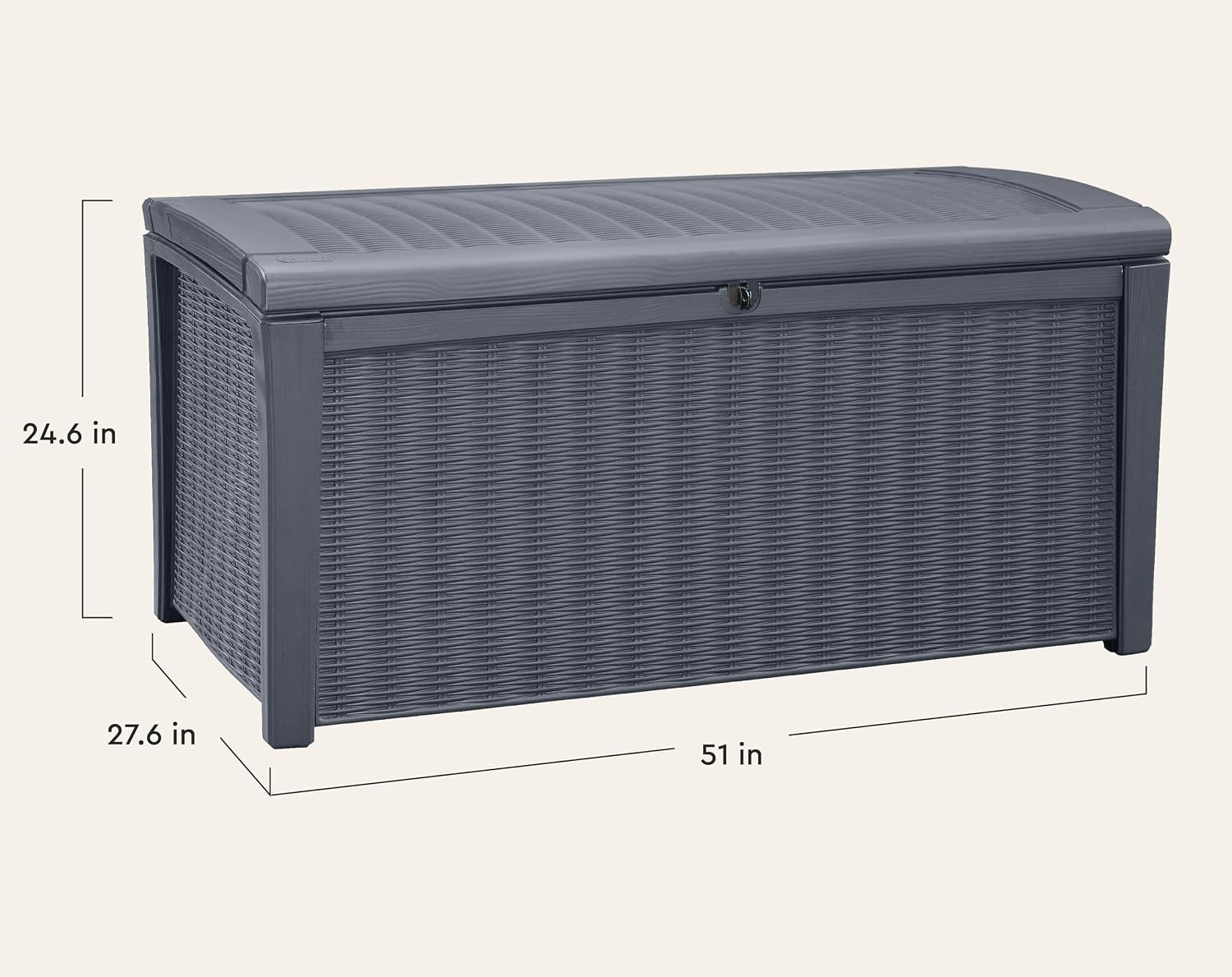 110 Gallonen Outdoor-Aufbewahr – Outdoor Furniture Bench Bewertung und Preis