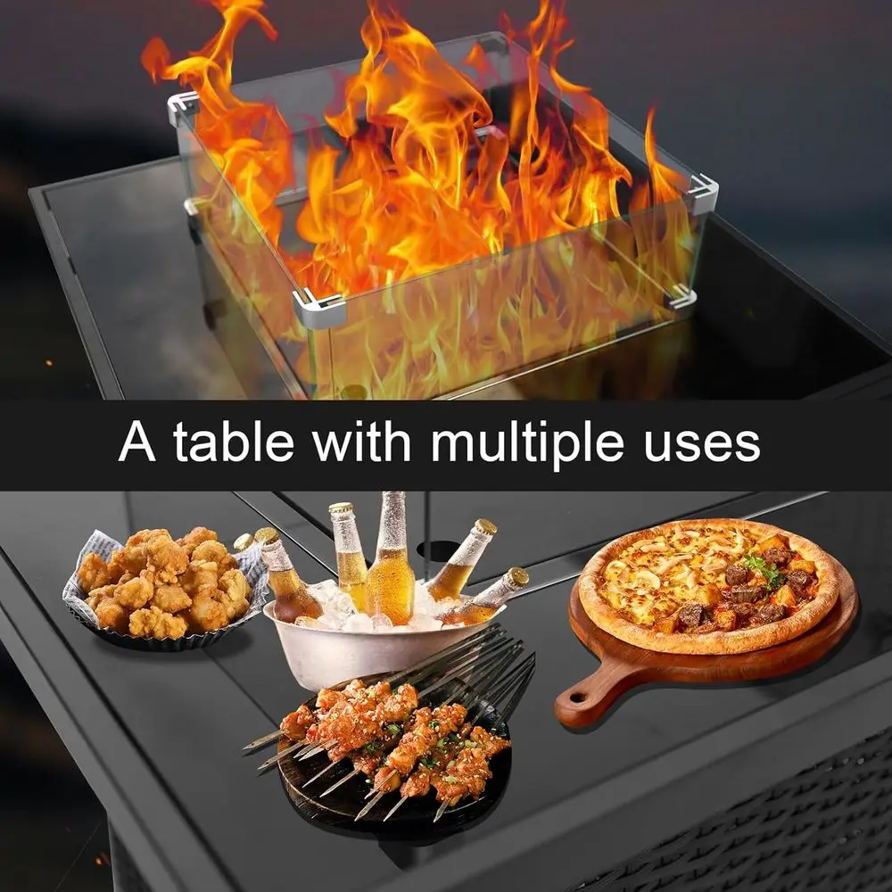 Korbmöbel-Set für den Außenber – Outdoor Furniture Fire Pit Bewertung und Preis