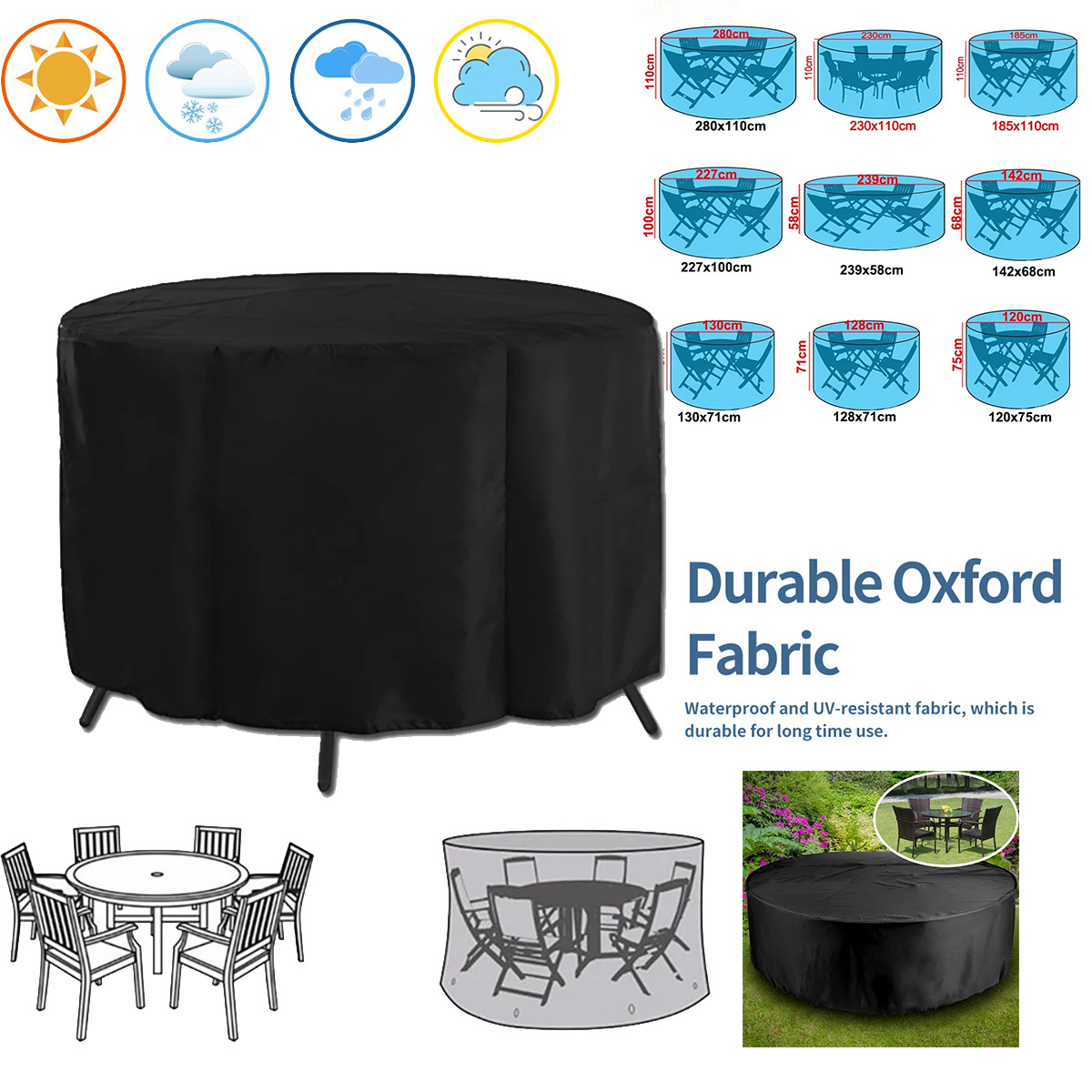 Runde Abdeckung für Gartenmöbe – Outdoor Furniture Varnish Bewertung und Preis
