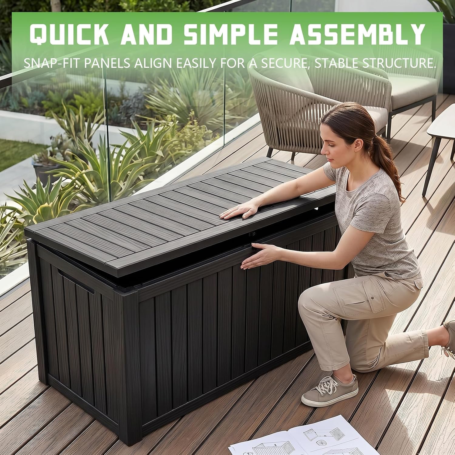 200-Gallonen abschließbare Kun – Outdoor Furniture Cushion Bewertung und Preis