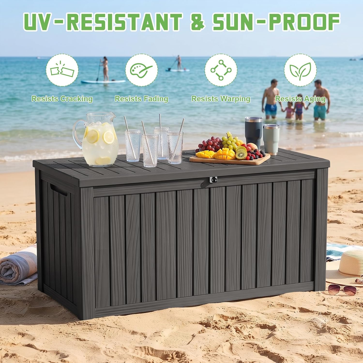 200-Gallonen abschließbare Kun – Outdoor Furniture Cushion Bewertung und Preis