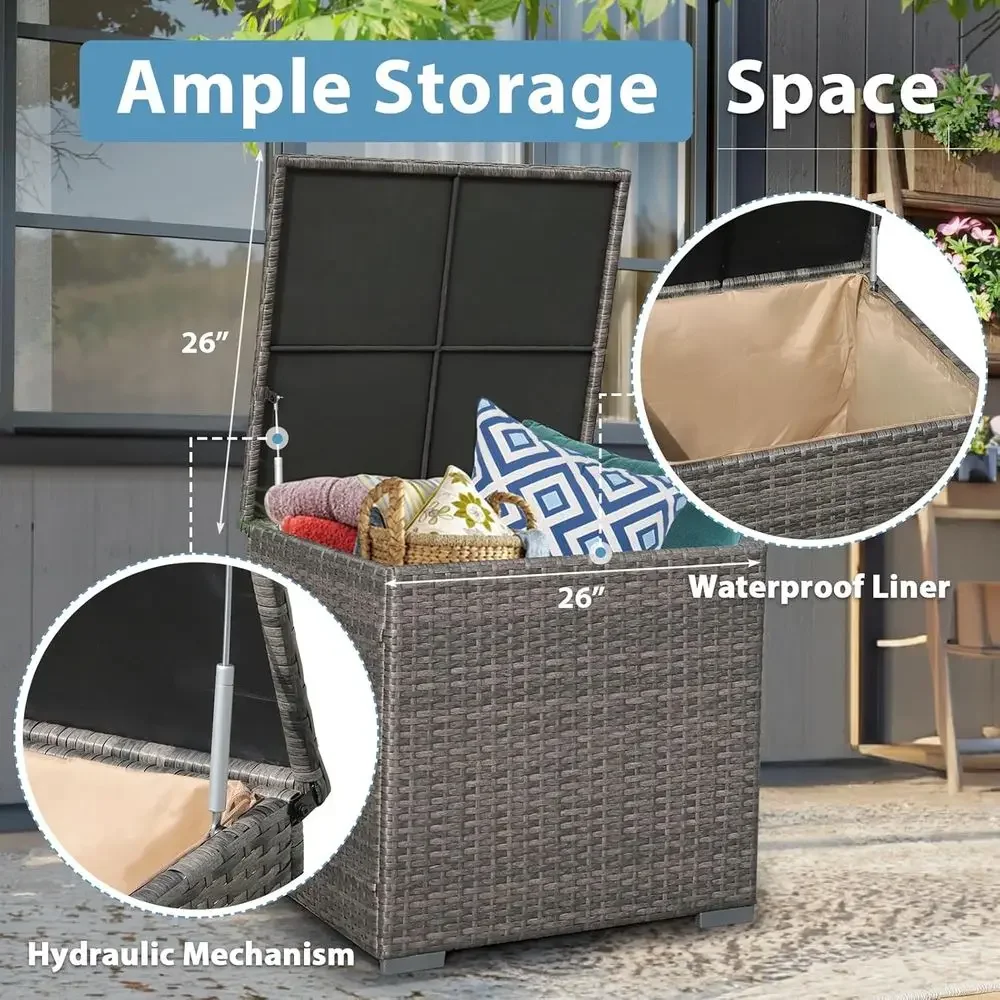 8-teiliges Gartenmöbel-Set mit – Outdoor Furniture Fire Pit Bewertung und Preis