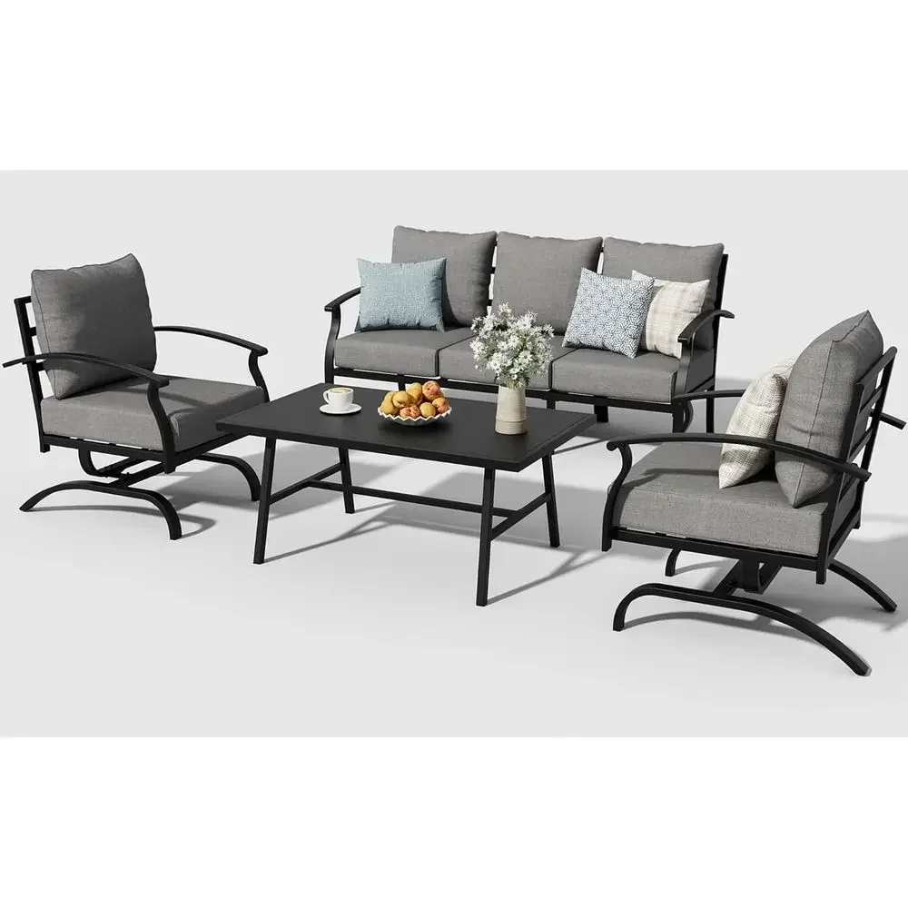 Graues Outdoor-Metall-Gartenmö – Outdoor Furniture Grey Bewertung und Preis