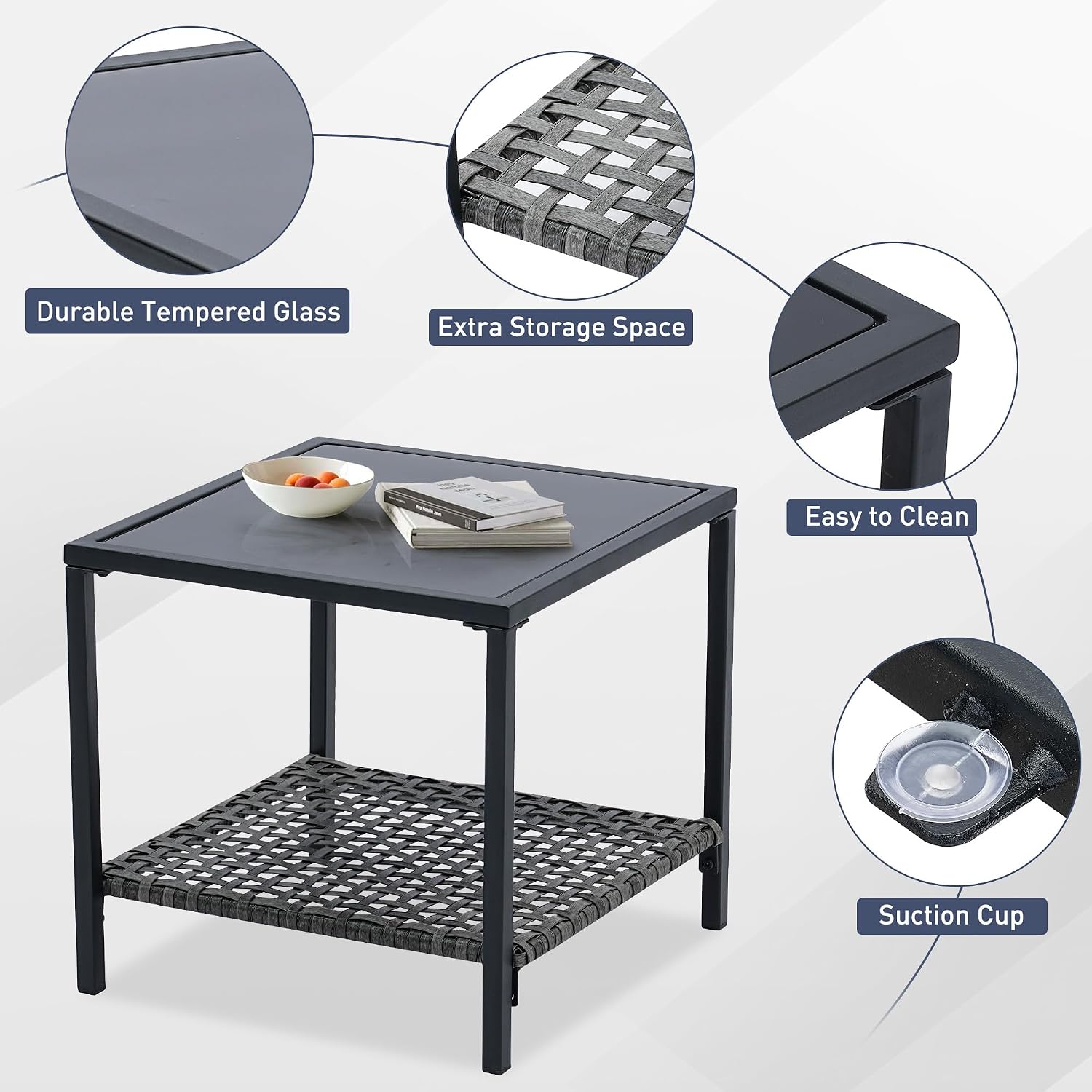 3-teiliges Set aus drehbaren R – Outdoor Furniture Set Bewertung und Preis
