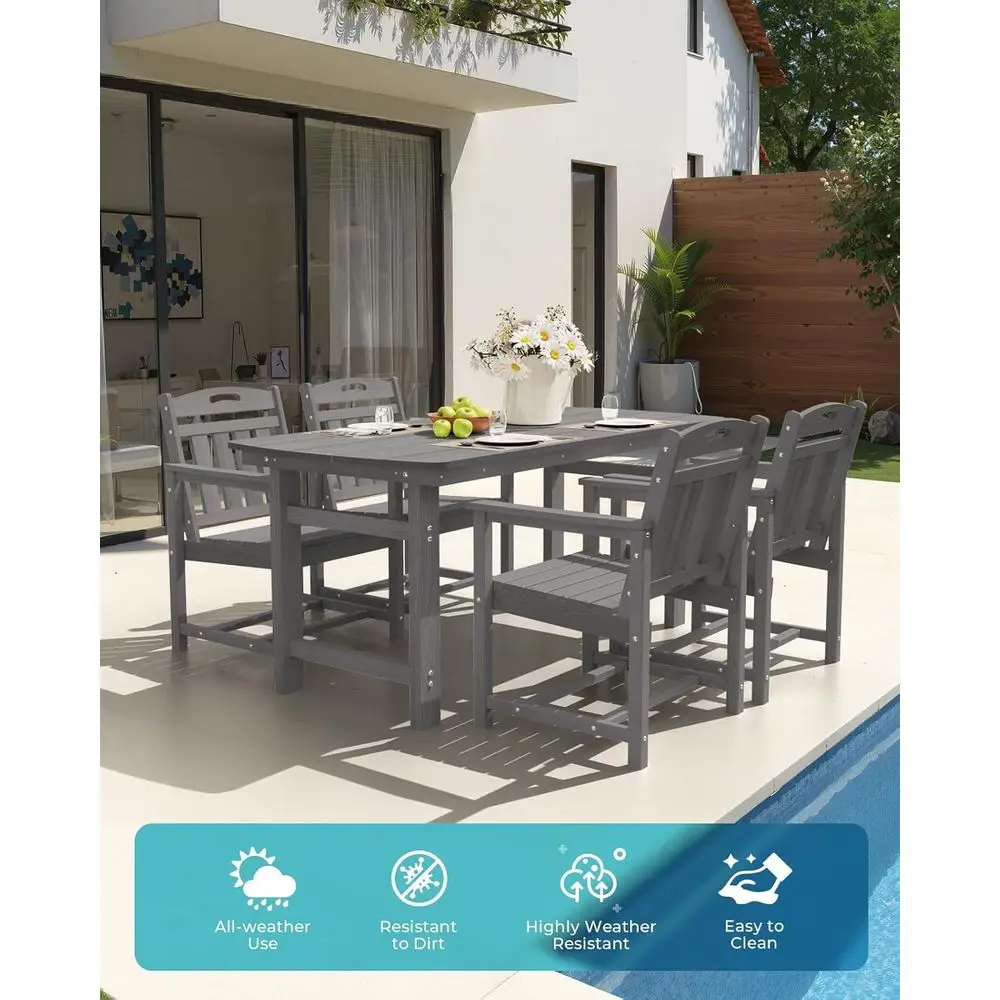 Allwetter-Gartenstühle aus HDP – Outdoor Furniture Grey Bewertung und Preis