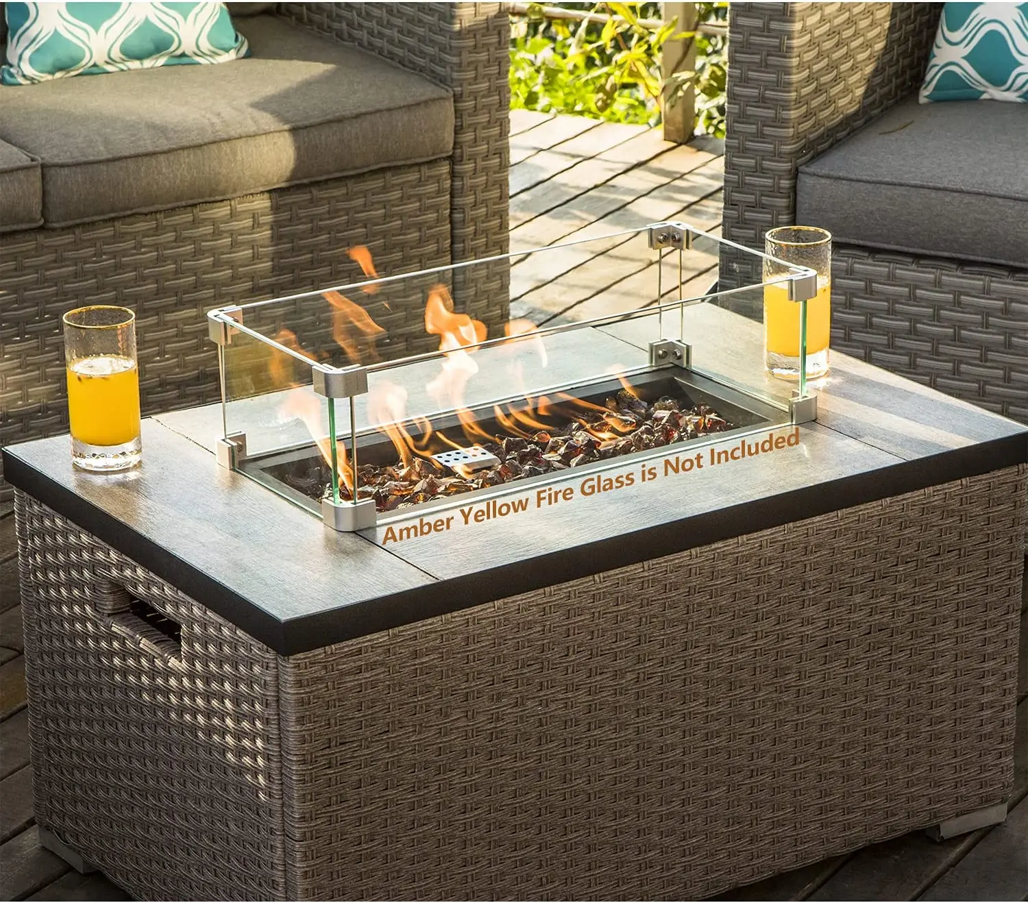 -Ganzmöbel 5-teiliges Sofa aus – Outdoor Furniture Fire Pit Bewertung und Preis