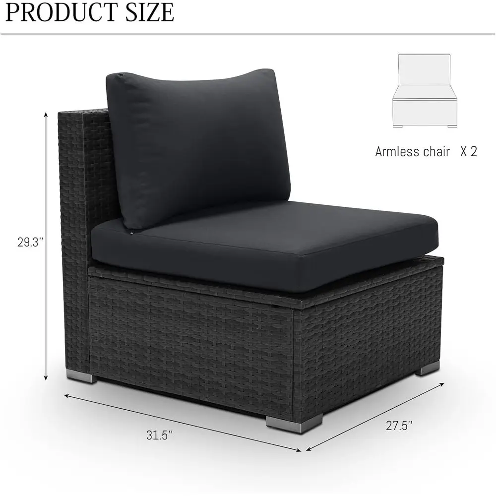 2-teiliges Rattan-Gartenmöbel- – Outdoor Furniture Grey Bewertung und Preis