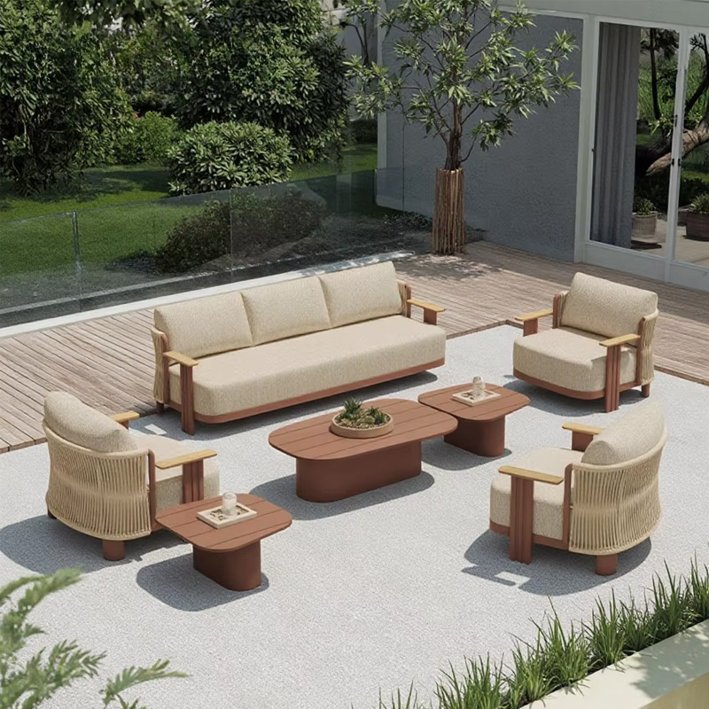 Luxuriöses Outdoor-Sofa-Set fü – Outdoor Furniture L Shape Bewertung und Preis