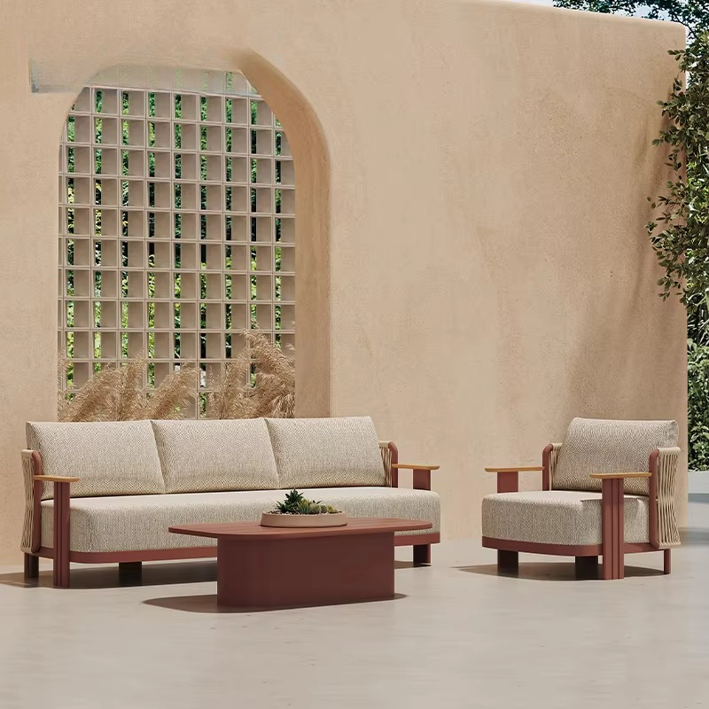 Luxuriöses Outdoor-Sofa-Set fü – Outdoor Furniture L Shape Bewertung und Preis