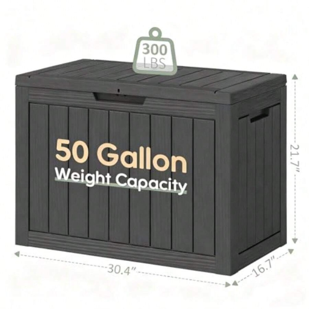 50-Gallonen-Aufbewahrungsbox f – Outdoor Furniture Cushion Bewertung und Preis