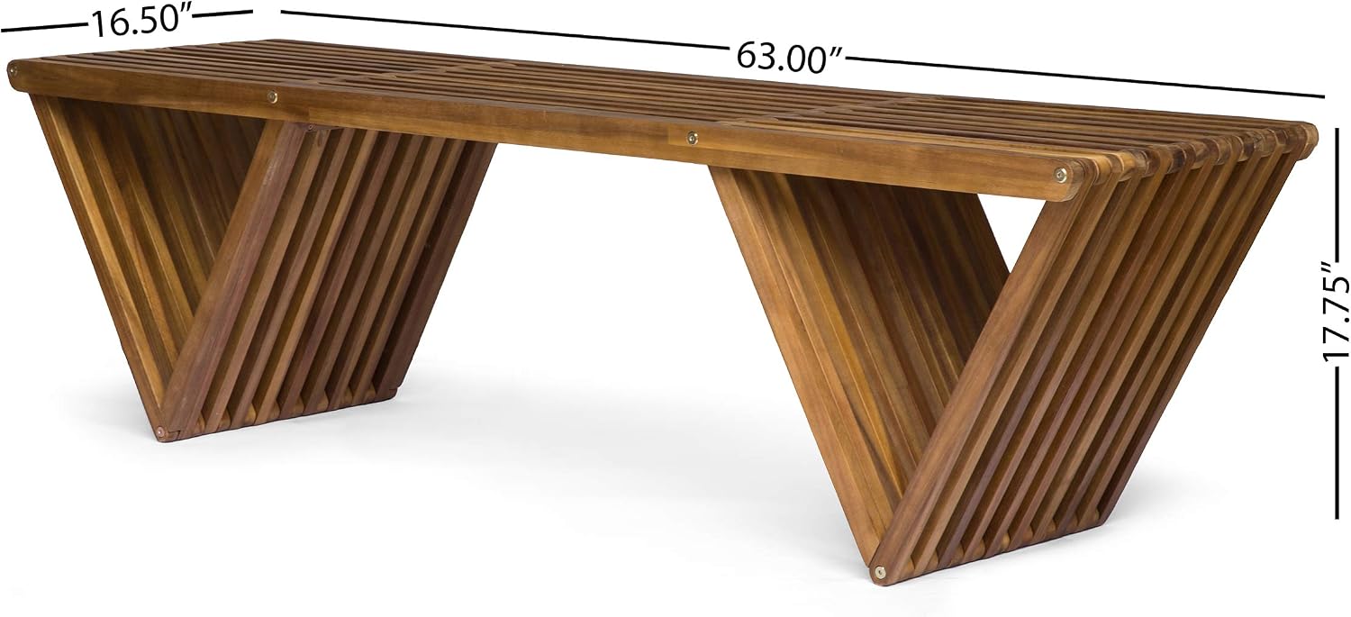 Teakholz-Finish Outdoor-Akazie – Outdoor Furniture Bench Bewertung und Preis