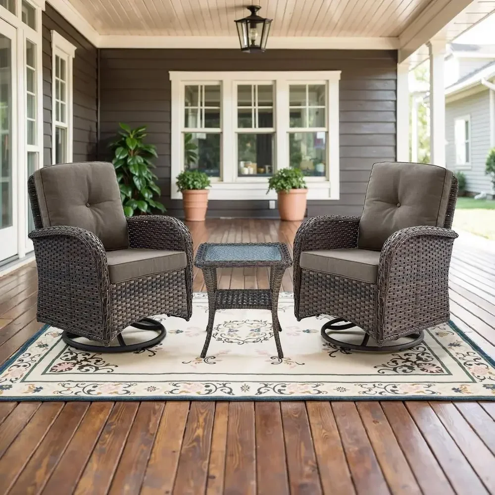 2-teiliges Outdoor-Dreh-Schauk – Outdoor Furniture Grey Bewertung und Preis